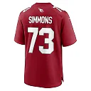 Zennovawear Men's Arizona Cardinals Lachavious Simmons Cardinal Team Game Jersey