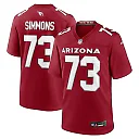 Zennovawear Men's Arizona Cardinals Lachavious Simmons Cardinal Team Game Jersey