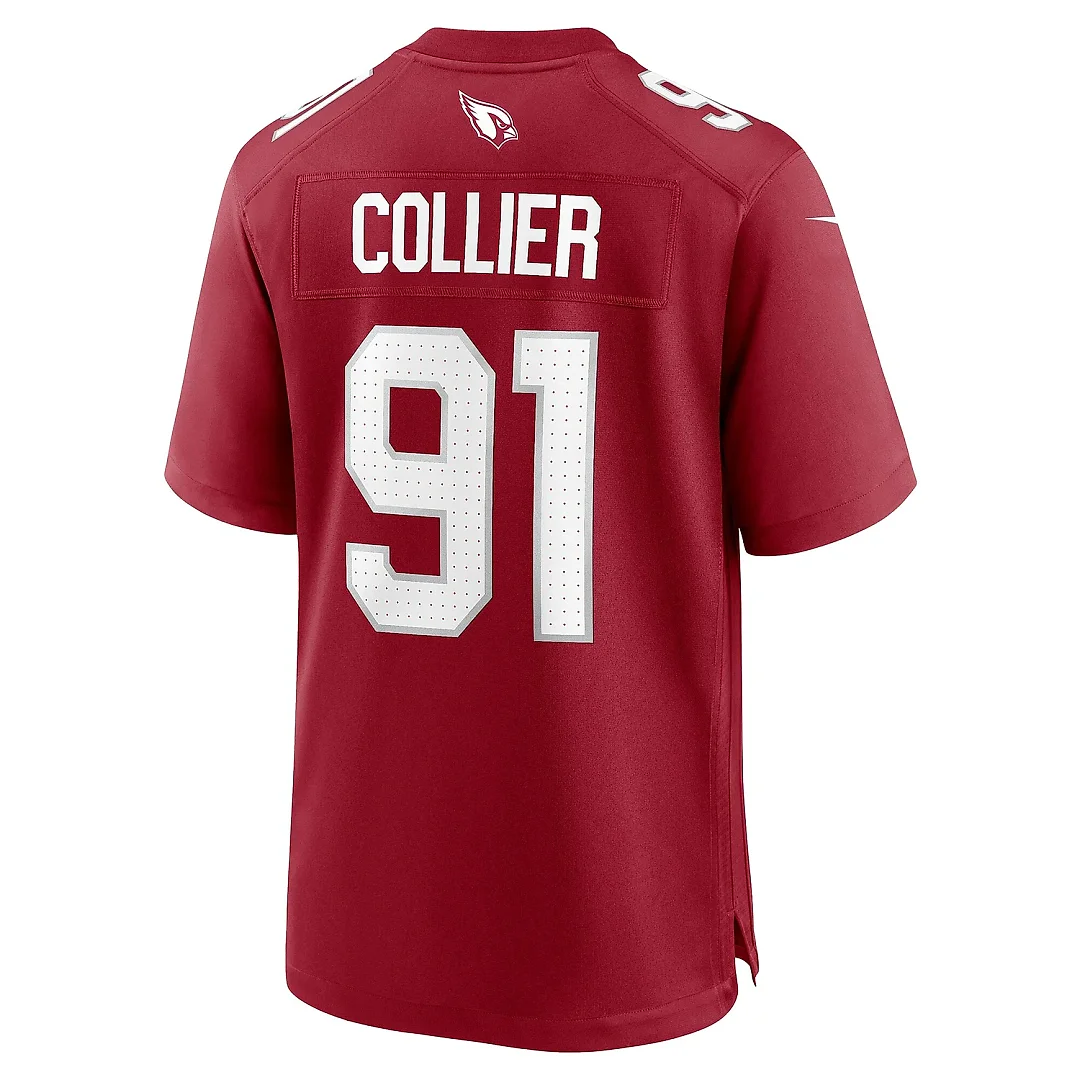 Zennovawear Men's Arizona Cardinals L.J. Collier Cardinal Team Game Jersey