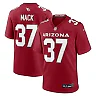 Zennovawear Men's Arizona Cardinals Marlon Mack Cardinal Team Game Jersey