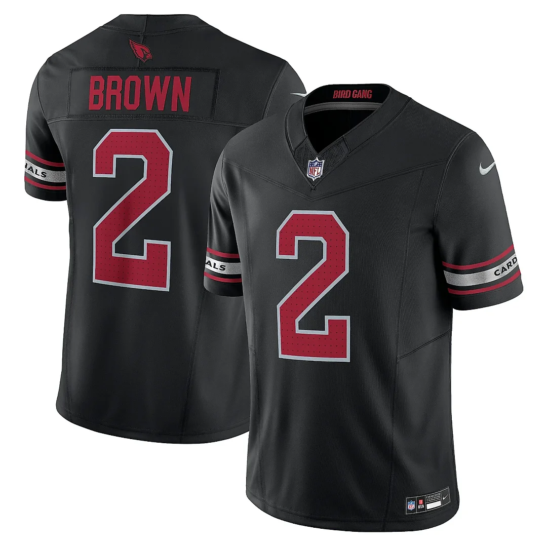 Zennovawear Men's Arizona Cardinals Marquise Brown Black Vapor F.U.S.E. Limited Jersey