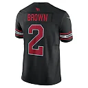 Zennovawear Men's Arizona Cardinals Marquise Brown Black Vapor F.U.S.E. Limited Jersey