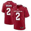 Zennovawear Men's Arizona Cardinals Marquise Brown Cardinal Home Game Jersey