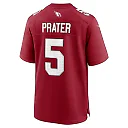 Zennovawear Men's Arizona Cardinals Matt Prater Cardinal Team Game Jersey