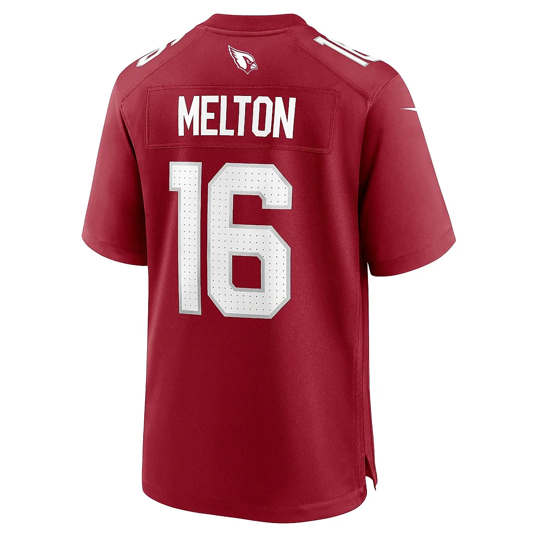 Zennovawear Men's Arizona Cardinals Max Melton Cardinal Team Game Jersey