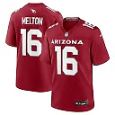 Zennovawear Men's Arizona Cardinals Max Melton Cardinal Team Game Jersey