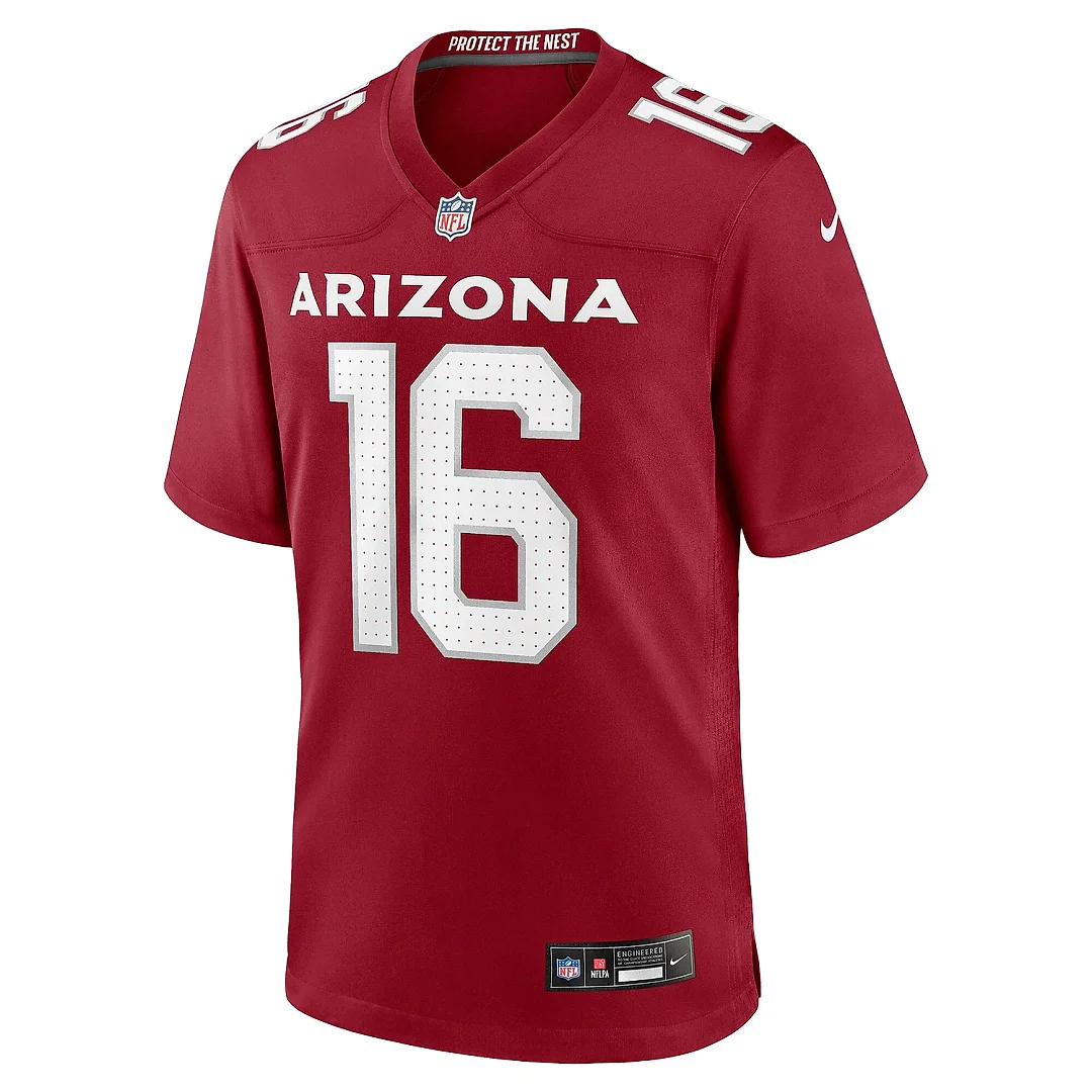 Zennovawear Men's Arizona Cardinals Max Melton Cardinal Team Game Jersey