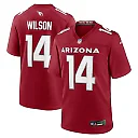 Zennovawear Men's Arizona Cardinals Michael Wilson Cardinal Team Game Jersey