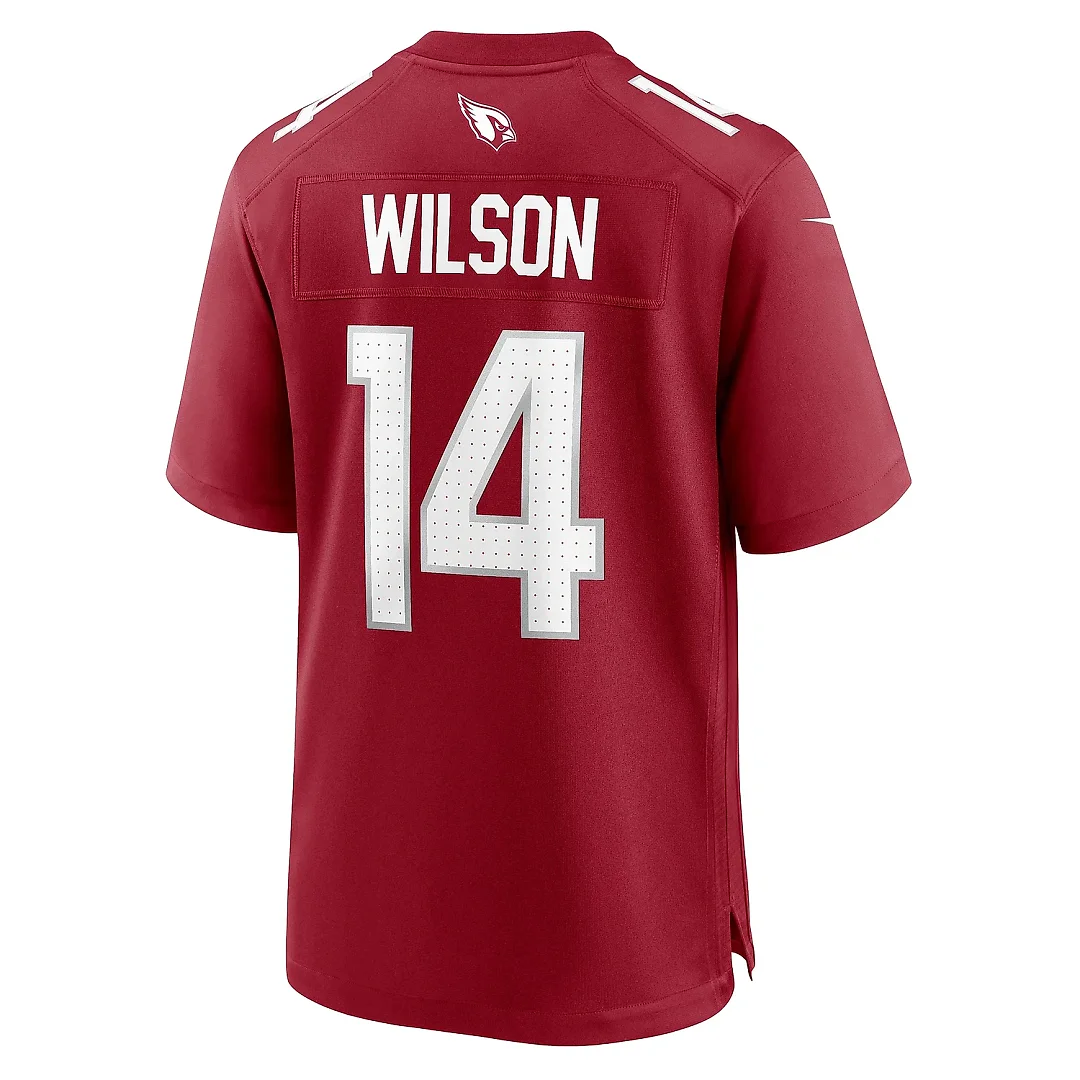 Zennovawear Men's Arizona Cardinals Michael Wilson Cardinal Team Game Jersey
