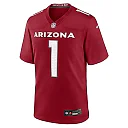 Zennovawear Men's Arizona Cardinals Number 1 Dad Cardinal Game Jersey