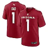 Zennovawear Men's Arizona Cardinals Number 1 Dad Cardinal Game Jersey