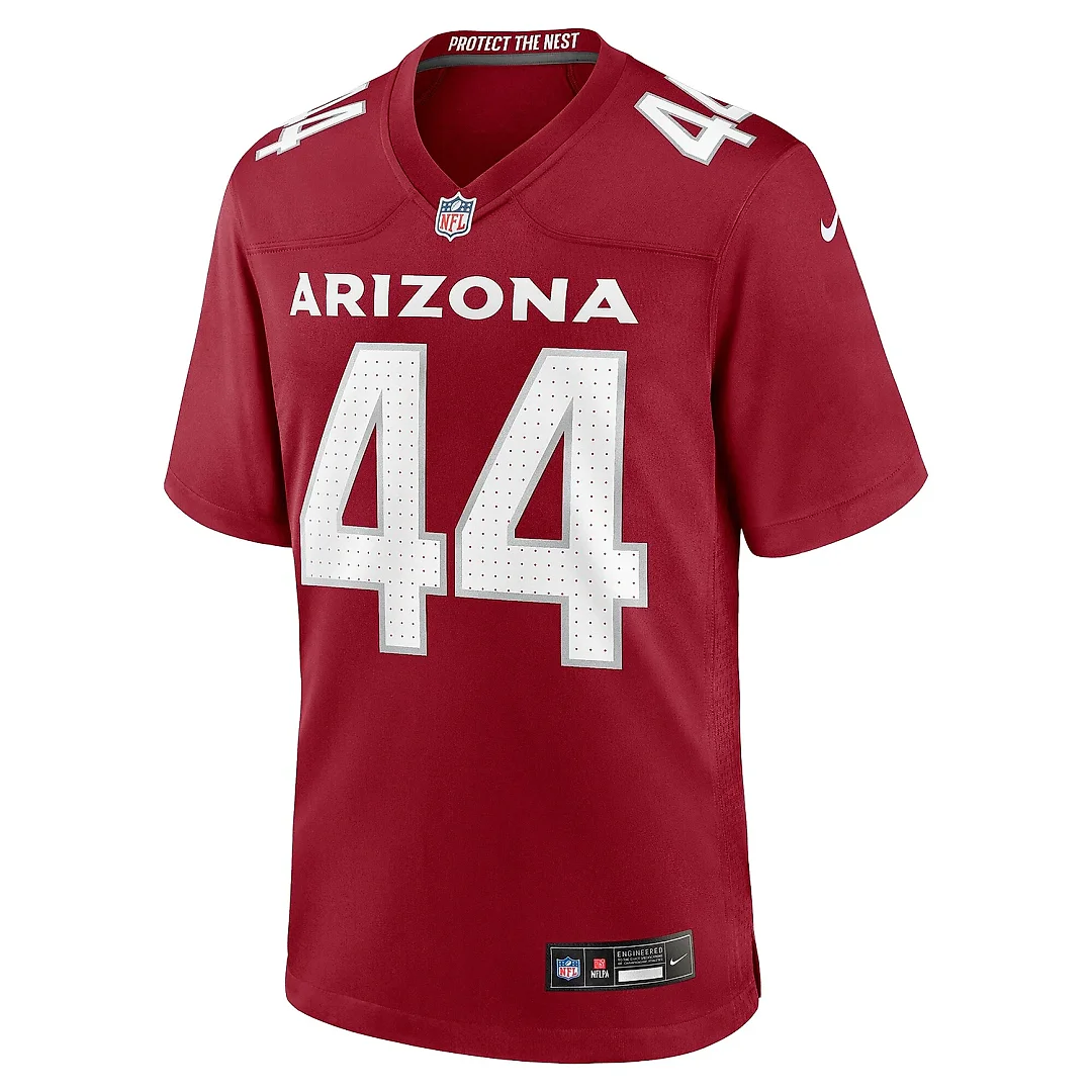 Zennovawear Men's Arizona Cardinals Owen Pappoe Cardinal Team Game Jersey