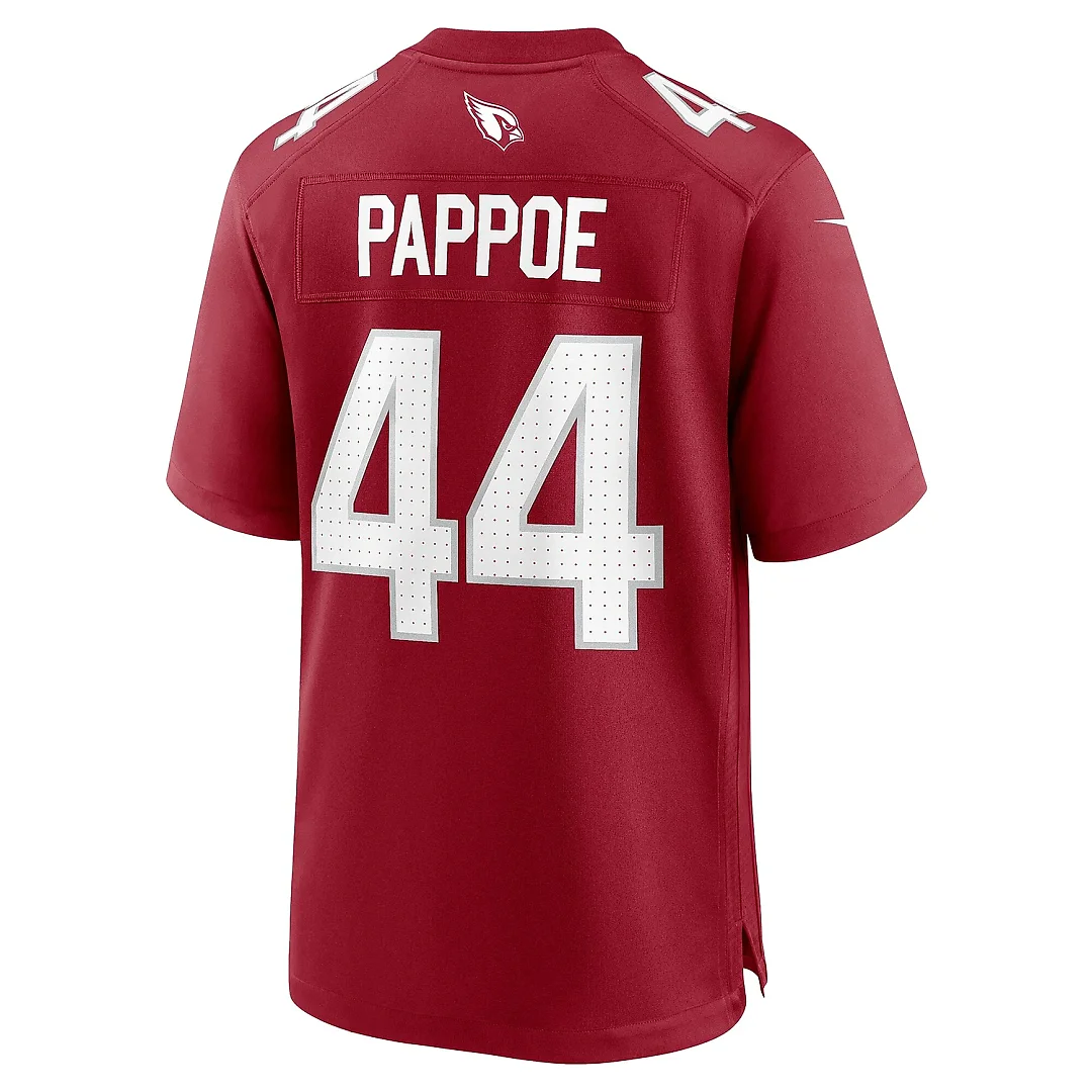Zennovawear Men's Arizona Cardinals Owen Pappoe Cardinal Team Game Jersey