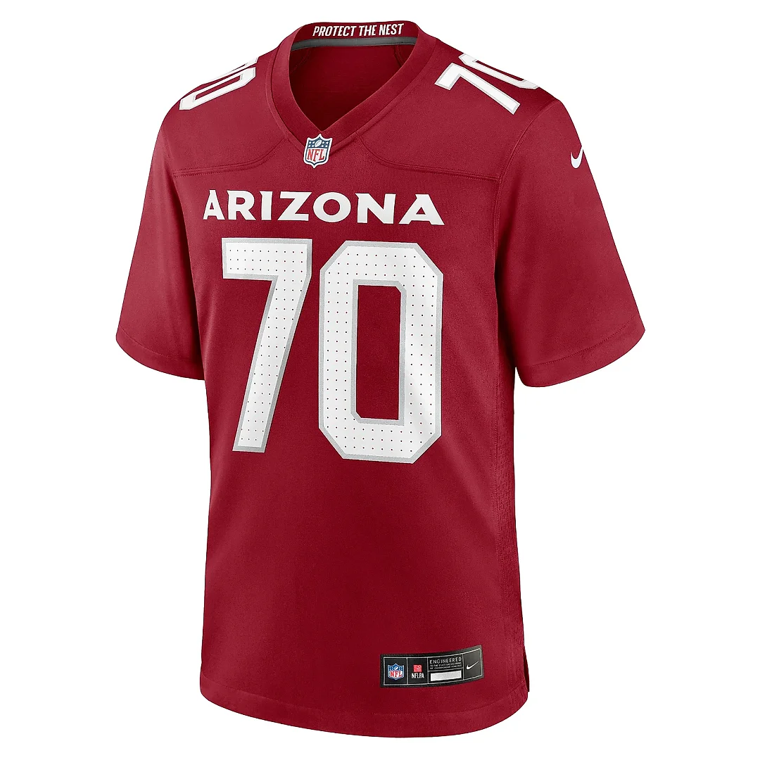 Zennovawear Men's Arizona Cardinals Paris Johnson Jr. Cardinal Game Jersey