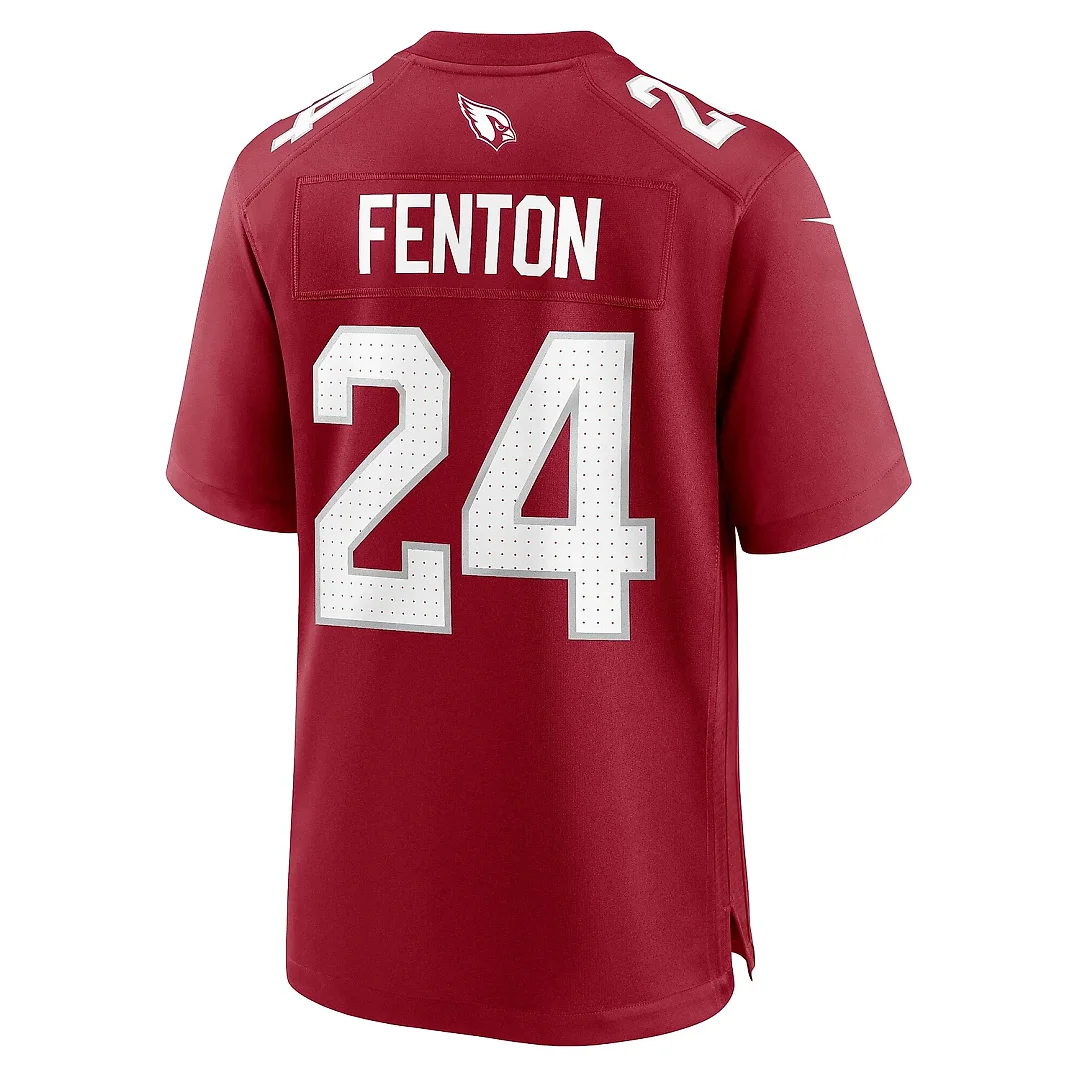 Zennovawear Men's Arizona Cardinals Rashad Fenton Cardinal Game Player Jersey