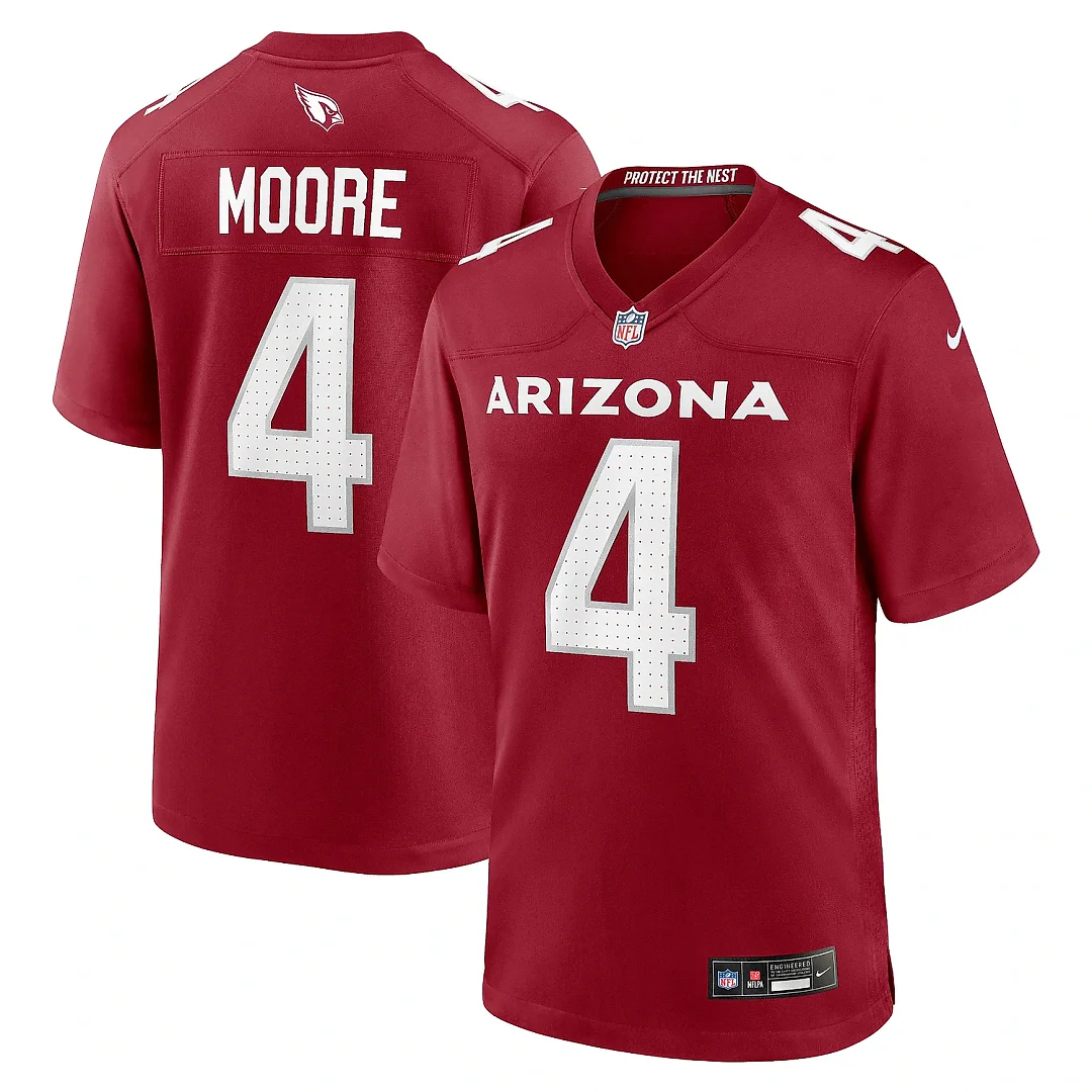 Zennovawear Men's Arizona Cardinals Rondale Moore Cardinal Game Player Jersey