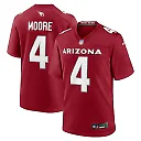 Zennovawear Men's Arizona Cardinals Rondale Moore Cardinal Game Player Jersey