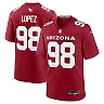Zennovawear Men's Arizona Cardinals Roy Lopez Cardinal Team Game Jersey