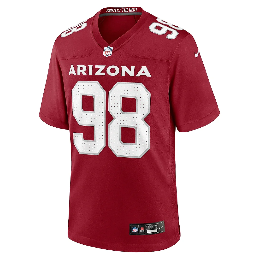 Zennovawear Men's Arizona Cardinals Roy Lopez Cardinal Team Game Jersey
