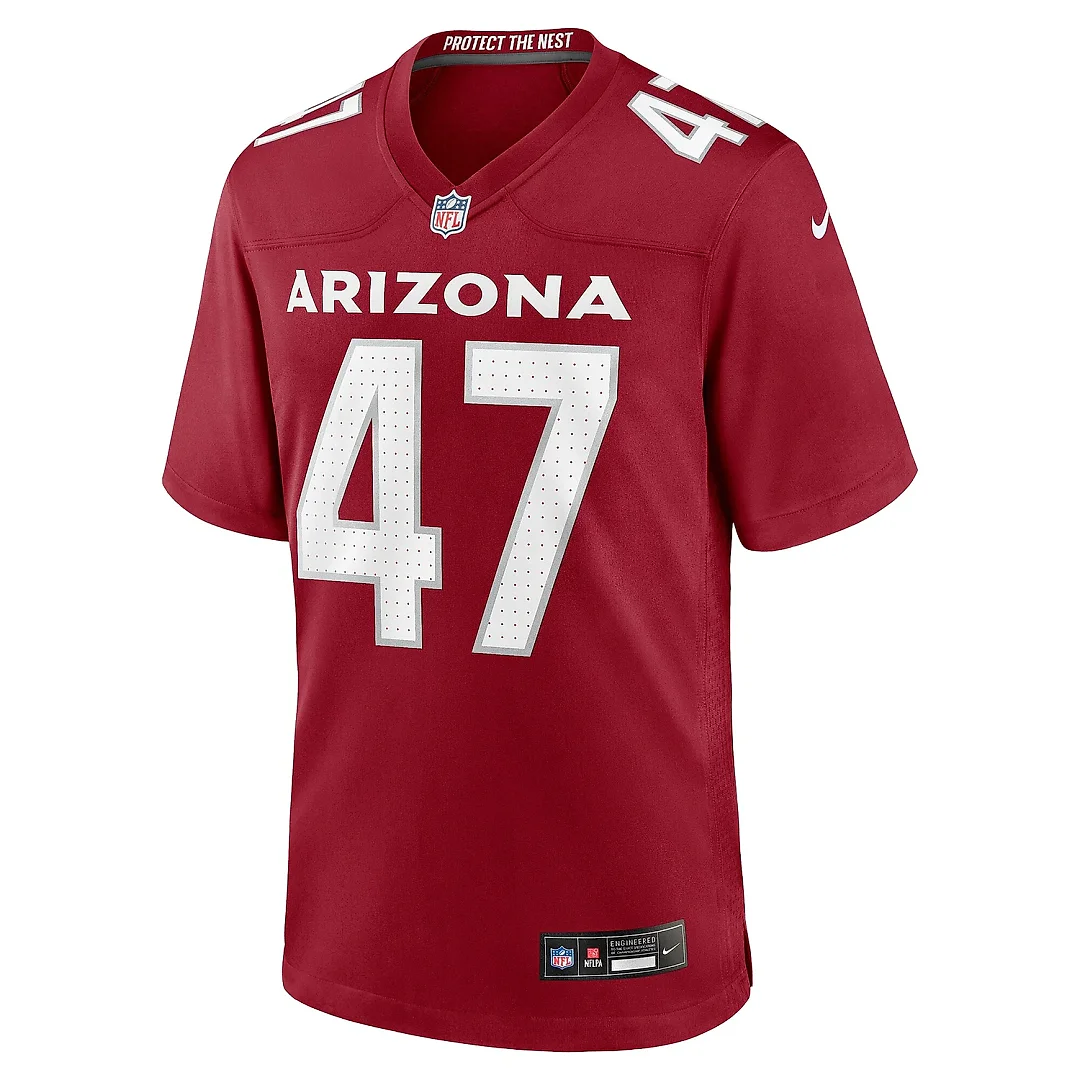 Zennovawear Men's Arizona Cardinals Sage Surratt Cardinal Team Game Jersey