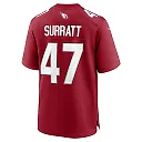 Zennovawear Men's Arizona Cardinals Sage Surratt Cardinal Team Game Jersey