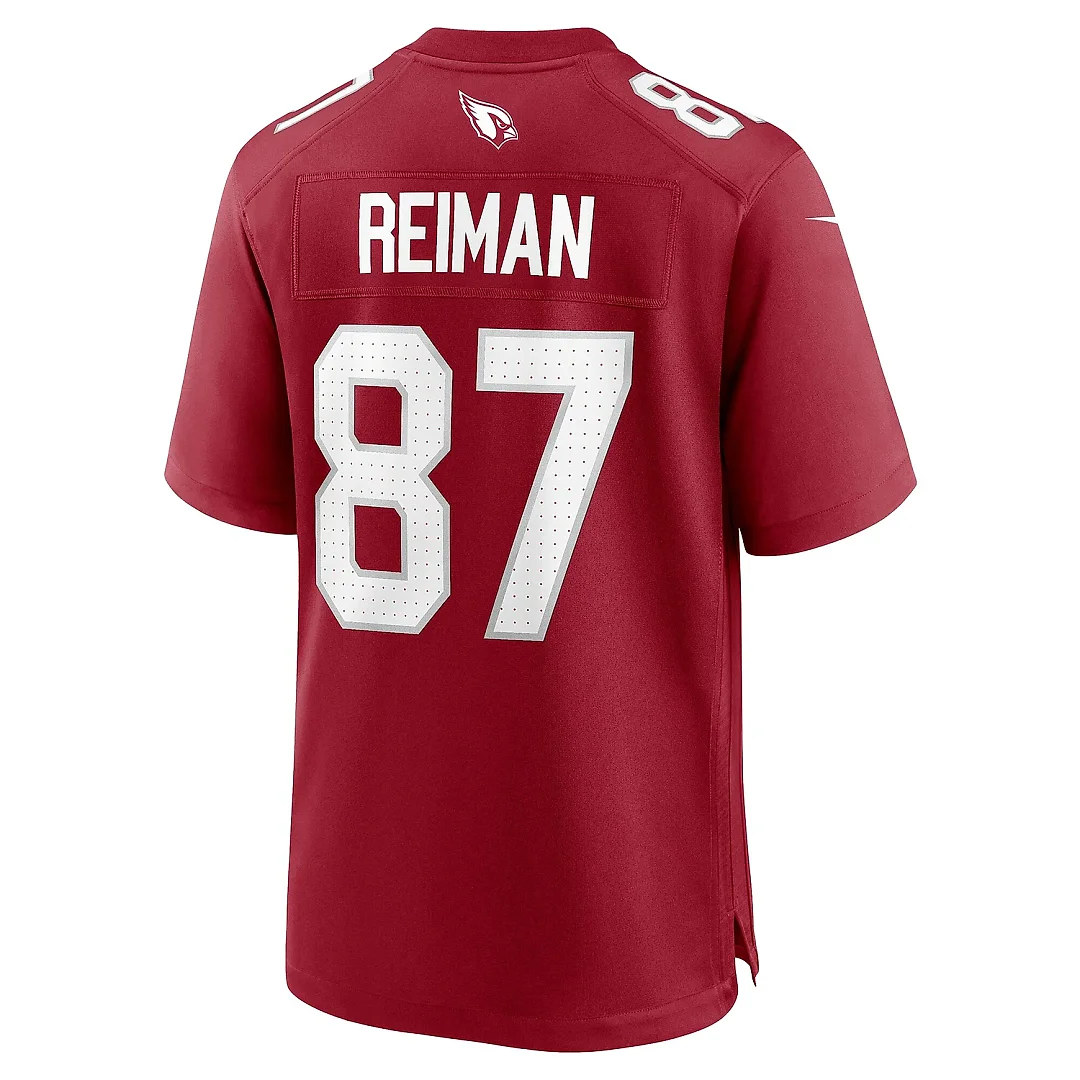 Zennovawear Men's Arizona Cardinals Tip Reiman Cardinal Team Game Jersey