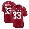 Zennovawear Men's Arizona Cardinals Trey Benson Cardinal Team Game Jersey