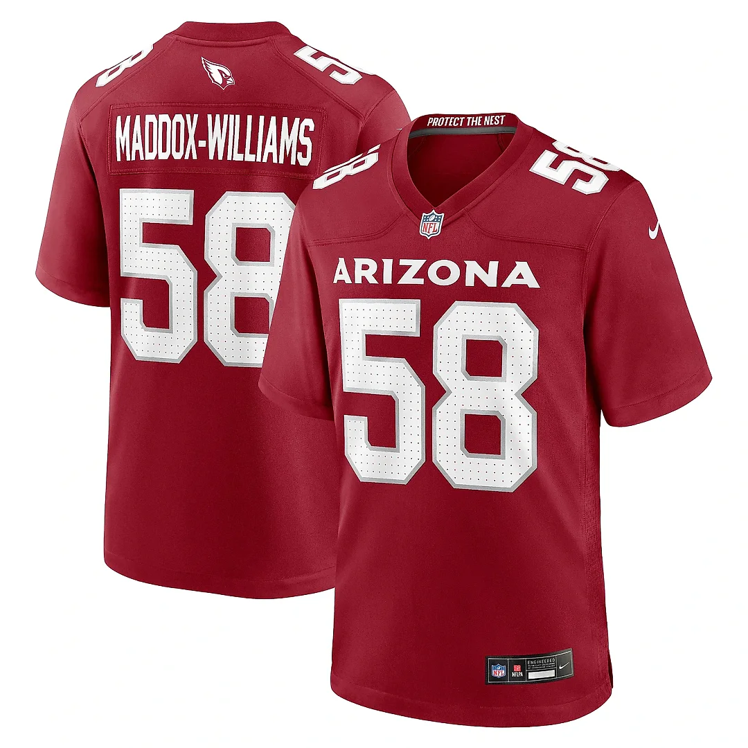 Zennovawear Men's Arizona Cardinals Tyreek Maddox-Williams Cardinal Game Jersey