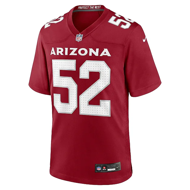 Zennovawear Men's Arizona Cardinals Victor Dimukeje Cardinal Team Game Jersey