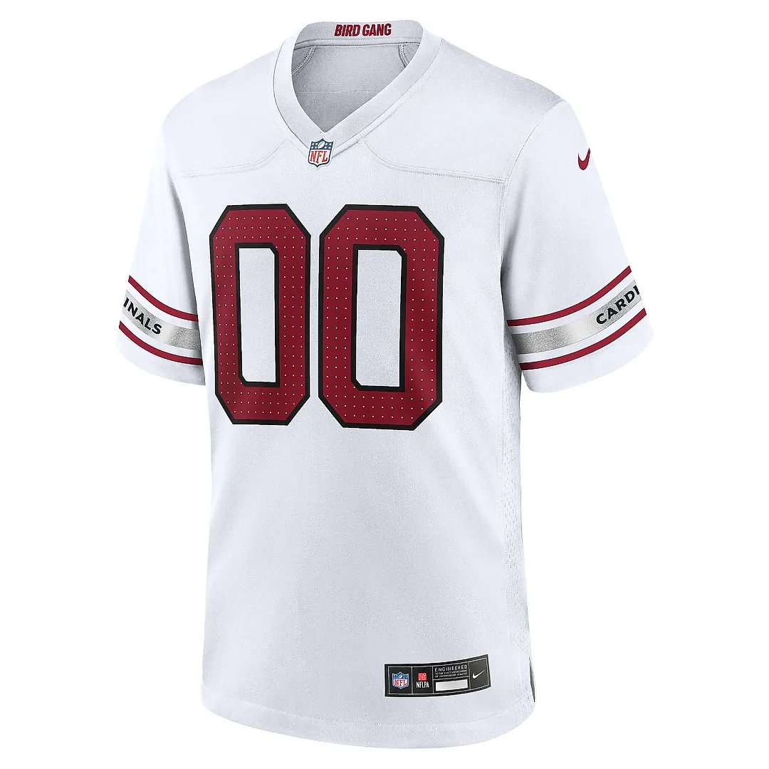 Zennovawear Men's Arizona Cardinals White Custom Game Jersey