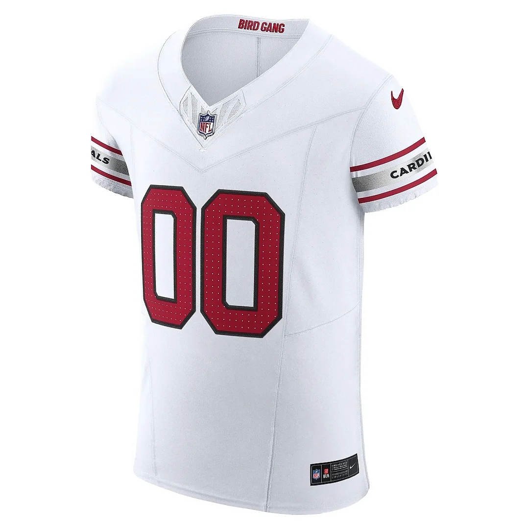 Zennovawear Men's Arizona Cardinals White Vapor F.U.S.E. Elite Custom Jersey