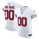Zennovawear Men's Arizona Cardinals White Vapor F.U.S.E. Elite Custom Jersey