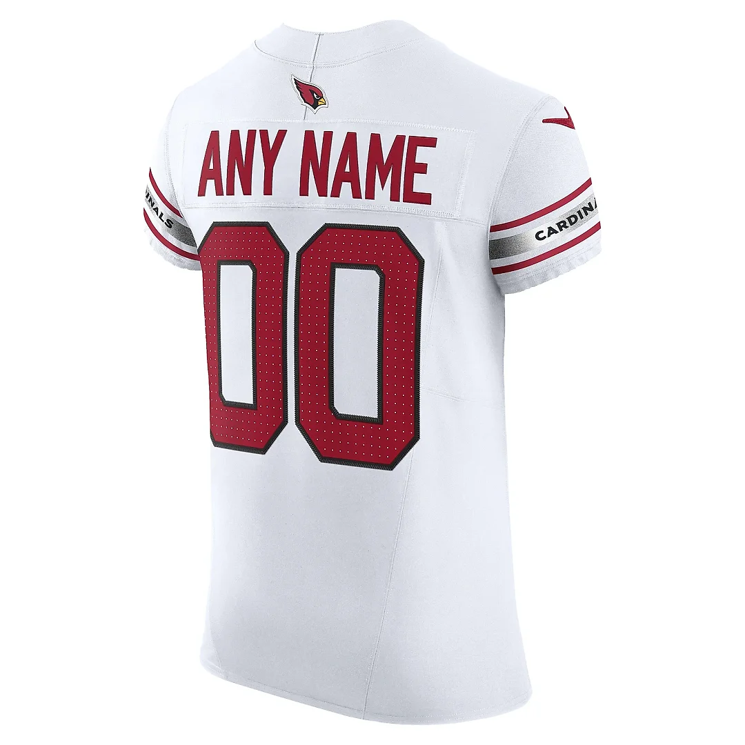 Zennovawear Men's Arizona Cardinals White Vapor F.U.S.E. Elite Custom Jersey
