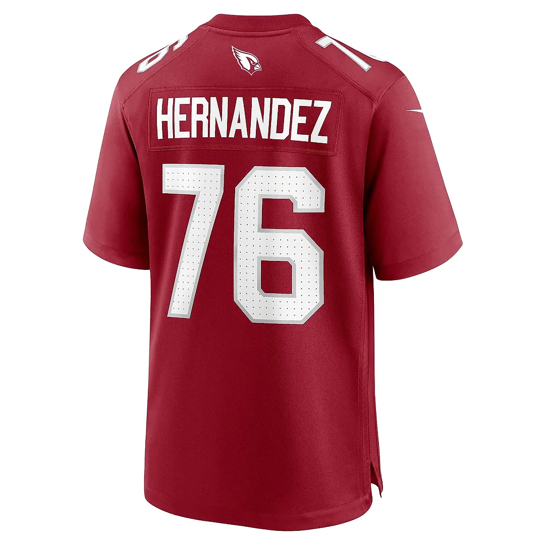 Zennovawear Men's Arizona Cardinals Will Hernandez Cardinal Team Game Jersey