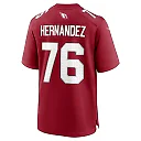 Zennovawear Men's Arizona Cardinals Will Hernandez Cardinal Team Game Jersey