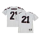 Zennovawear Men's Atlanta Falcons 1991 Deion Sanders Mitchell & Ness White Throwback Retired Player Jersey