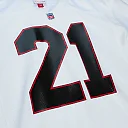 Zennovawear Men's Atlanta Falcons 1991 Deion Sanders Mitchell & Ness White Throwback Retired Player Jersey