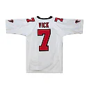 Zennovawear Men's Atlanta Falcons 2001 Michael Vick Mitchell & Ness White Throwback Retired Player Jersey