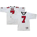 Zennovawear Men's Atlanta Falcons 2001 Michael Vick Mitchell & Ness White Throwback Retired Player Jersey