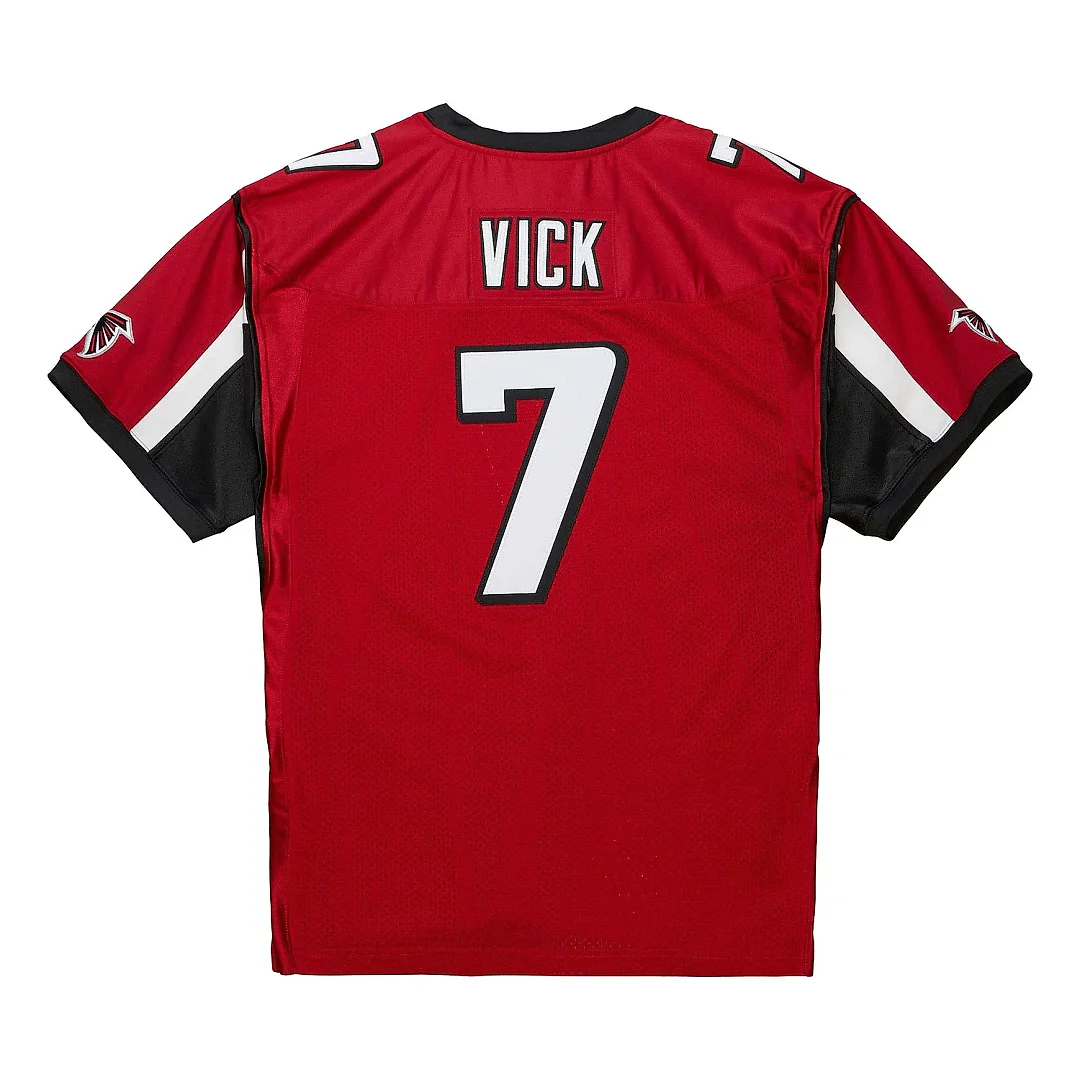 Zennovawear Men's Atlanta Falcons 2003 Michael Vick Mitchell & Ness Red Throwback Retired Player Jersey