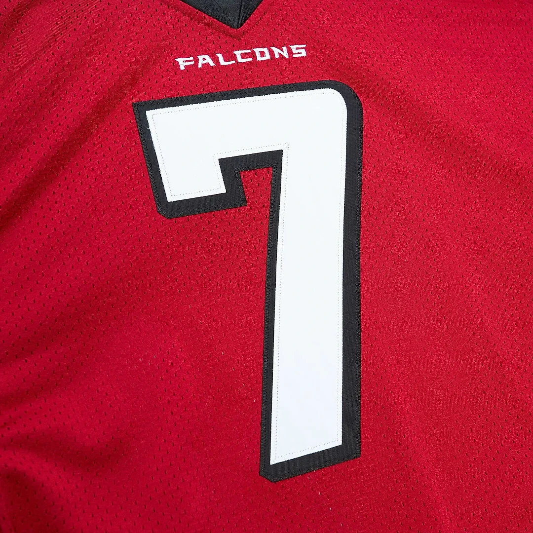 Zennovawear Men's Atlanta Falcons 2003 Michael Vick Mitchell & Ness Red Throwback Retired Player Jersey
