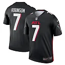 Zennovawear Men's Atlanta Falcons Bijan Robinson Black Team Legend Player Performance Top
