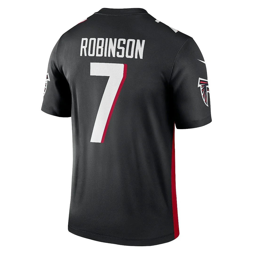Zennovawear Men's Atlanta Falcons Bijan Robinson Black Team Legend Player Performance Top