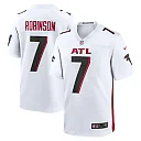 Zennovawear Men's Atlanta Falcons Bijan Robinson White Game Jersey