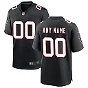 Zennovawear Men's Atlanta Falcons Black Throwback Custom Game Jersey