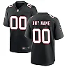 Zennovawear Men's Atlanta Falcons Black Throwback Custom Game Jersey