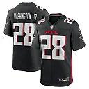 Zennovawear Men's Atlanta Falcons Carlos Washington Jr. Black Team Game Jersey