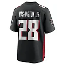 Zennovawear Men's Atlanta Falcons Carlos Washington Jr. Black Team Game Jersey