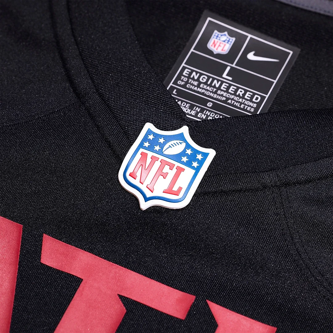 Zennovawear Men's Atlanta Falcons Carlos Washington Jr. Black Team Game Jersey