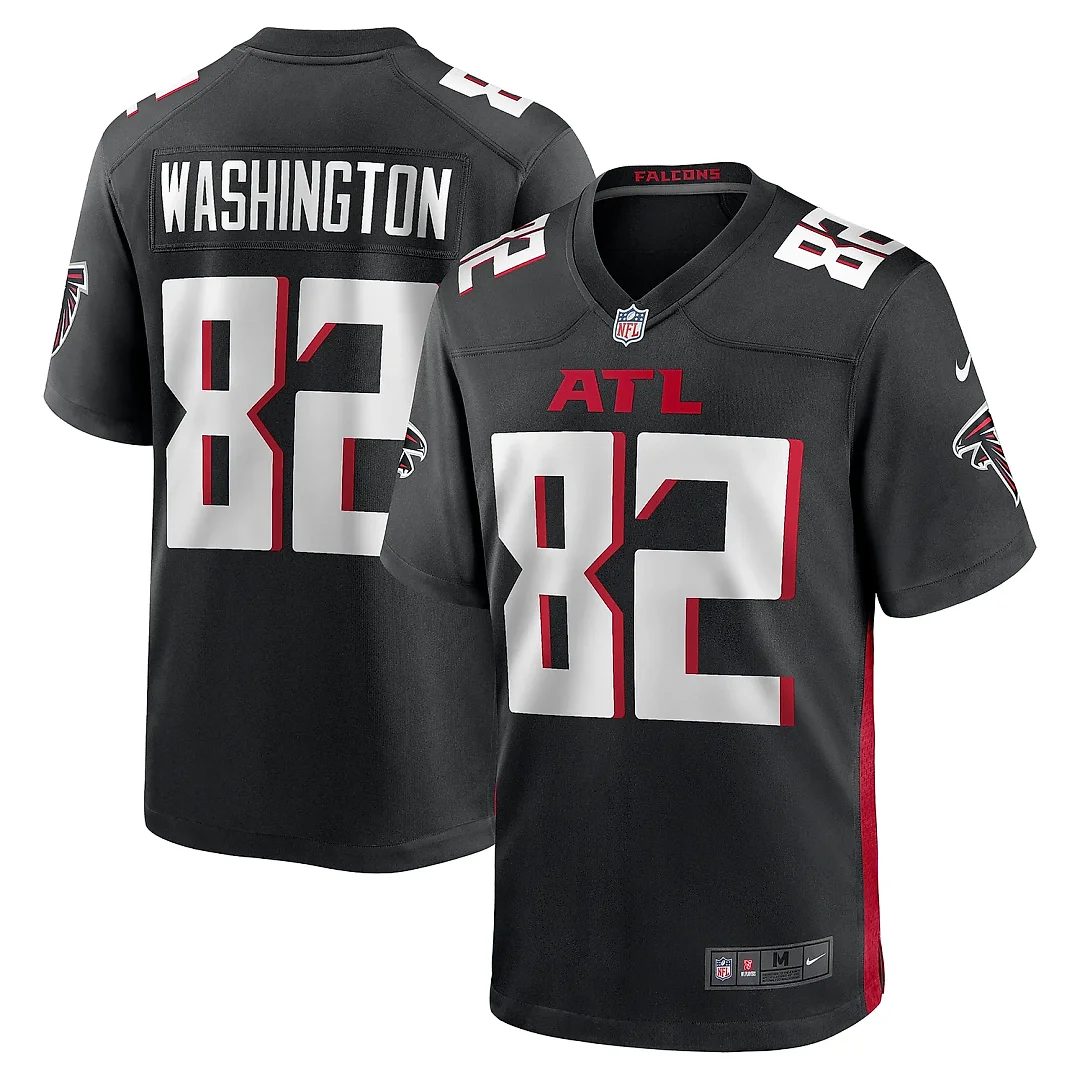 Zennovawear Men's Atlanta Falcons Casey Washington Black Team Game Jersey